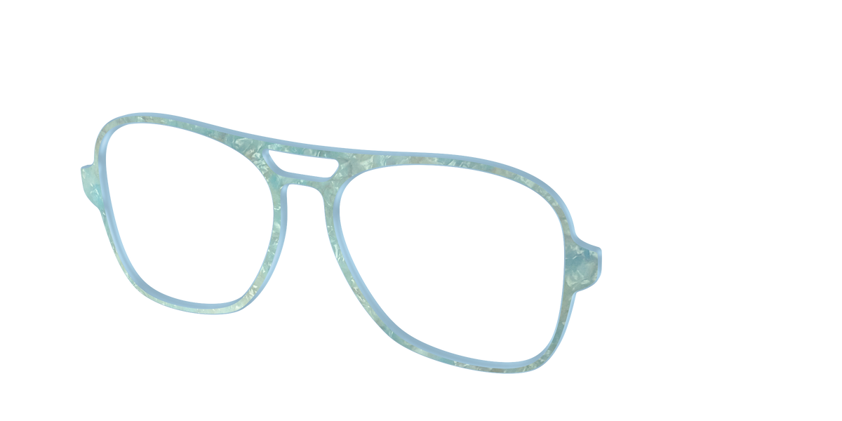 The Ethereal Pearl - Angle Top Image - Pair Eyewear