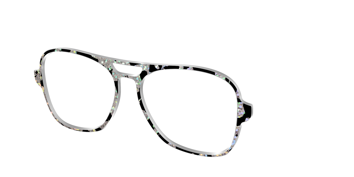 The Holographic Mottled Tortoise - Angle Top Image - Pair Eyewear