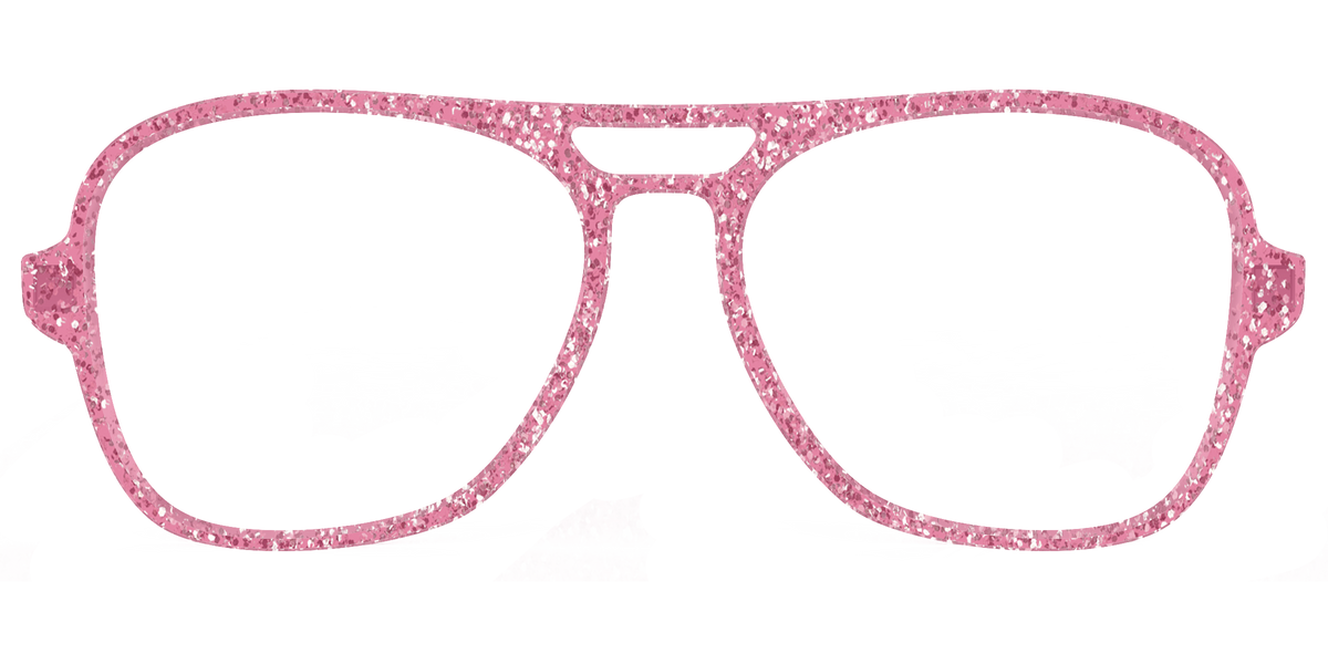 The Hot Pink Sparkle - Front Top Image - Pair Eyewear