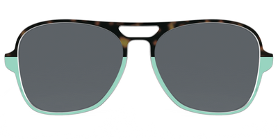 The Polarized Matcha Split Sun Top - Front Top Thumbnail - Pair Eyewear