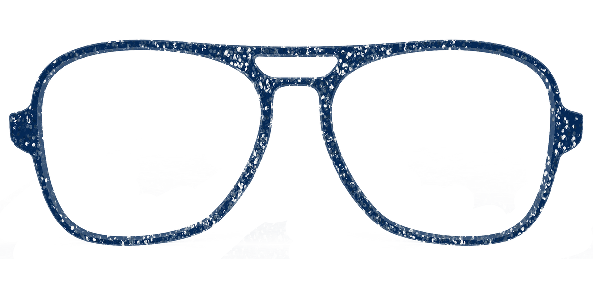 The Navy Sparkle - Front Top Image - Pair Eyewear