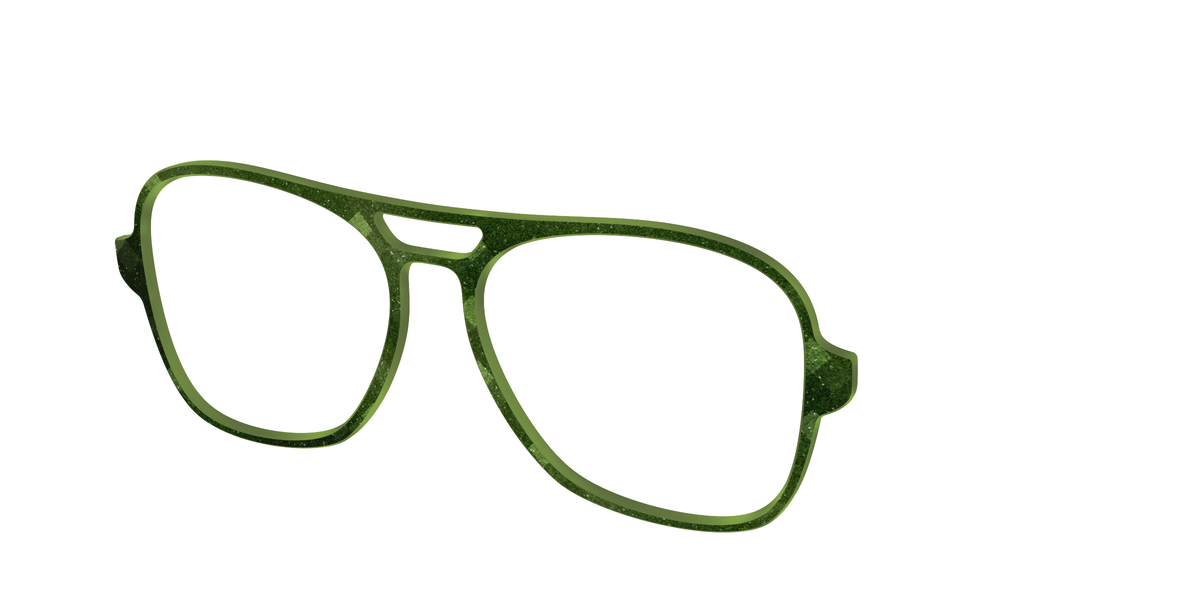 The Olive Geo - Angle Top Image - Pair Eyewear