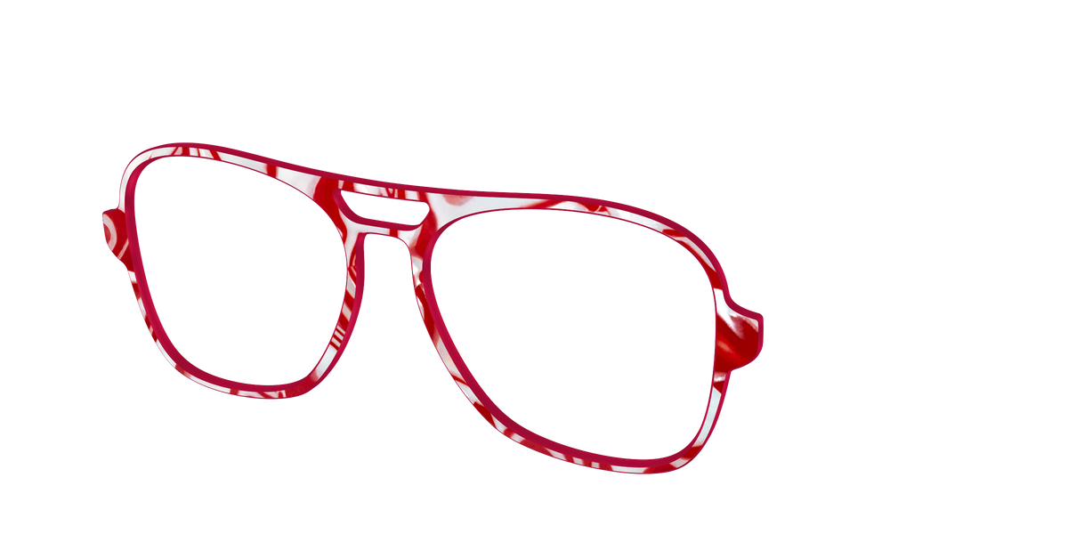 The Peppermint Swirl - Angle Top Image - Pair Eyewear