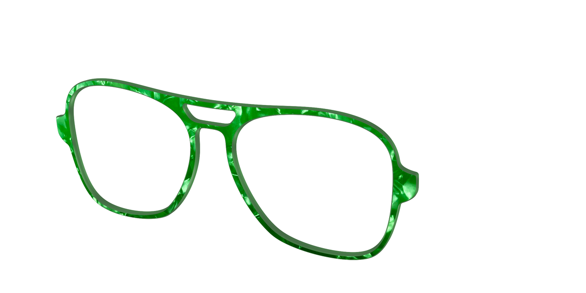 The Peridot Pearl Marble - Angle Top Image - Pair Eyewear