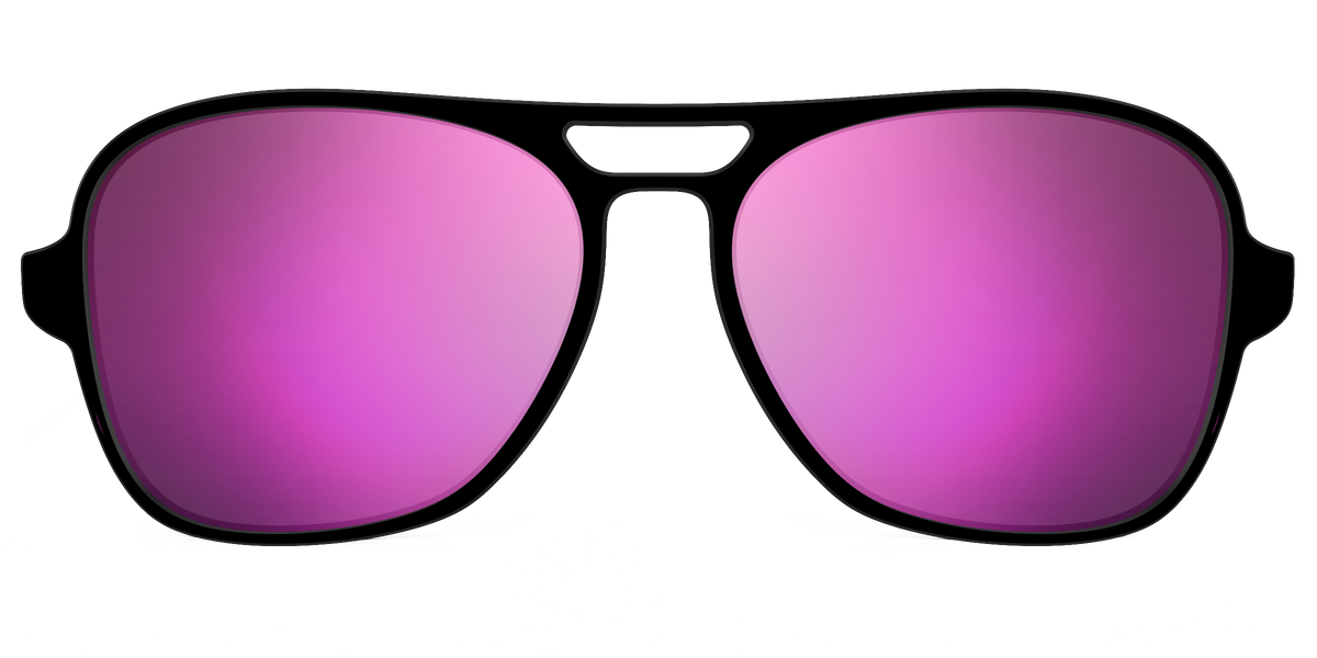 The Polarized Pink Reflective Sun Top - Front Top Image - Pair Eyewear