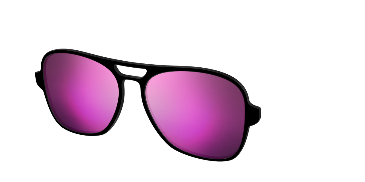 The Polarized Pink Reflective Sun Top - Angle Top Image - Pair Eyewear