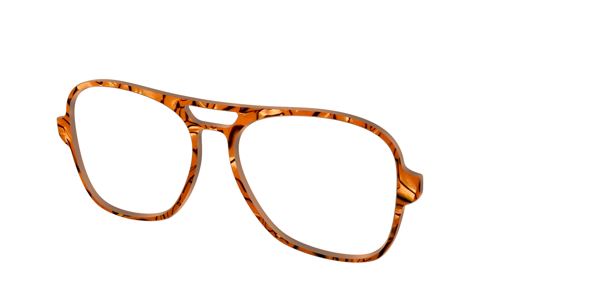 The Pumpkin Pearl Swirl - Angle Top Image - Pair Eyewear