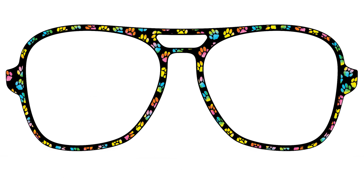 The Rainbow Paw Print - Front Top Image - Pair Eyewear