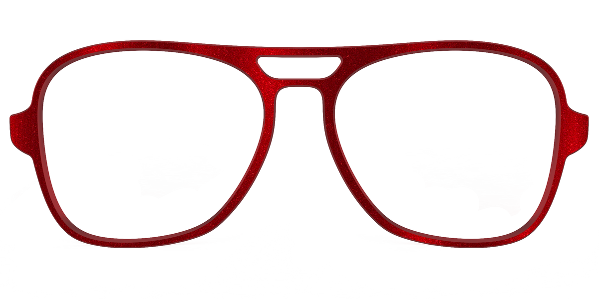The Red Shimmer - Front Top Image - Pair Eyewear