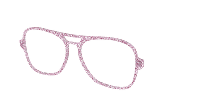 The Rose Gold Sparkle - Angle Top Thumbnail - Pair Eyewear