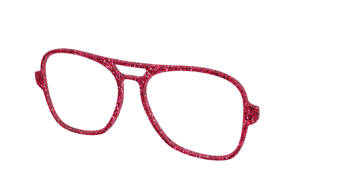 The Ruby Sparkle - Angle Top Image - Pair Eyewear