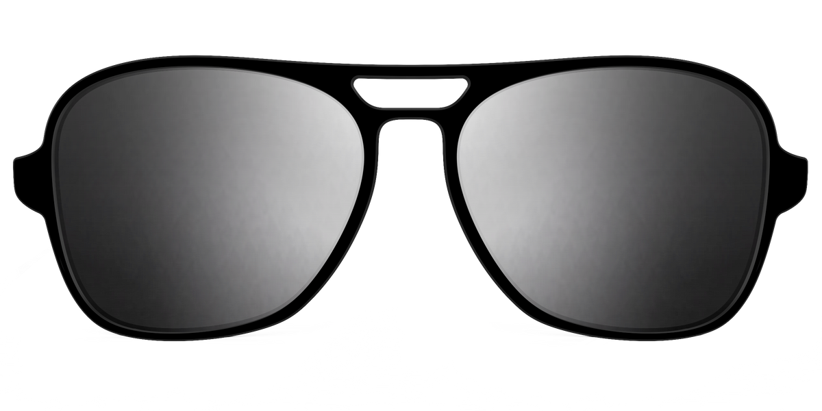 The Polarized Silver Reflective Sun Top - Front Top Image - Pair Eyewear