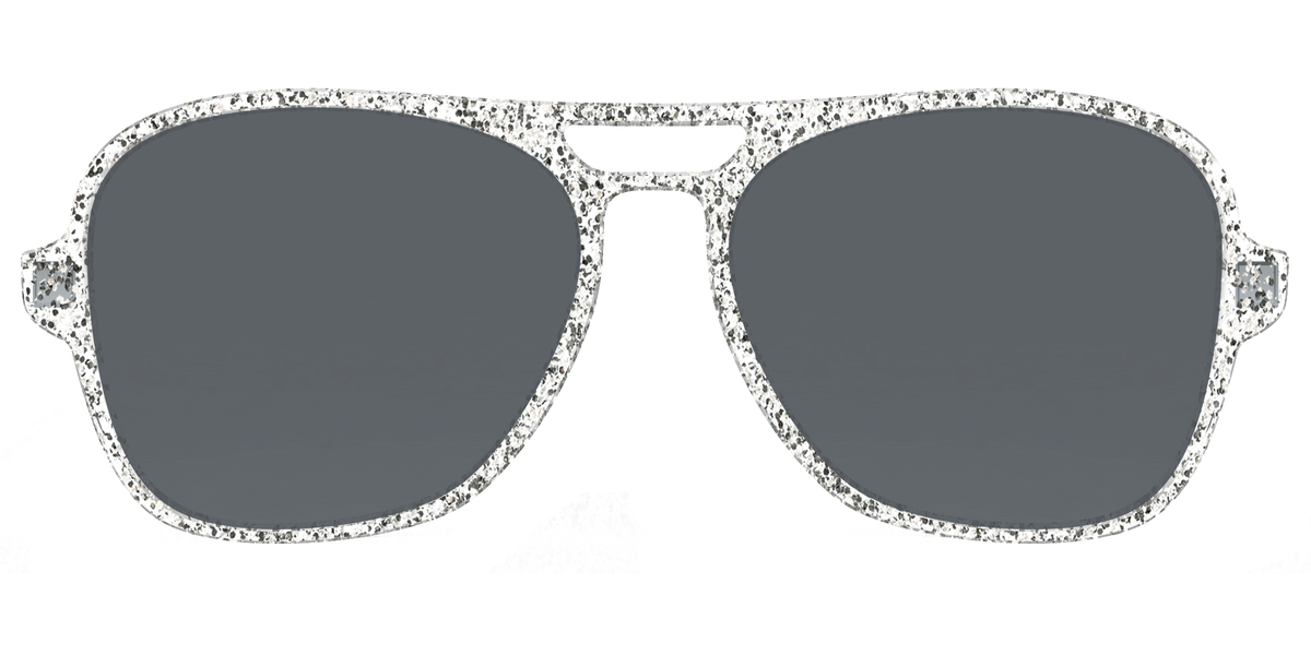 The Polarized Silver Sparkle Sun Top - Front Top Image - Pair Eyewear