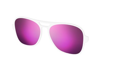 The Polarized White Sun Top - Angle Top Thumbnail - Pair Eyewear