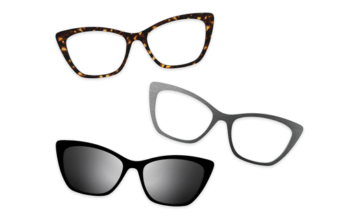 Crystal Clear with Gold Set - Pair Eyewear