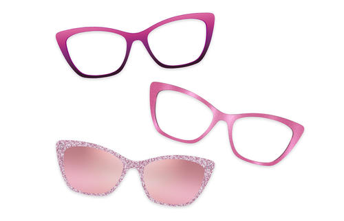 Pink Clear - Set - Pair Eyewear