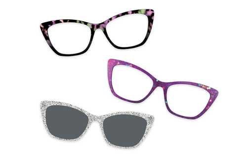 Violet Pearlized Metal - Set - Pair Eyewear