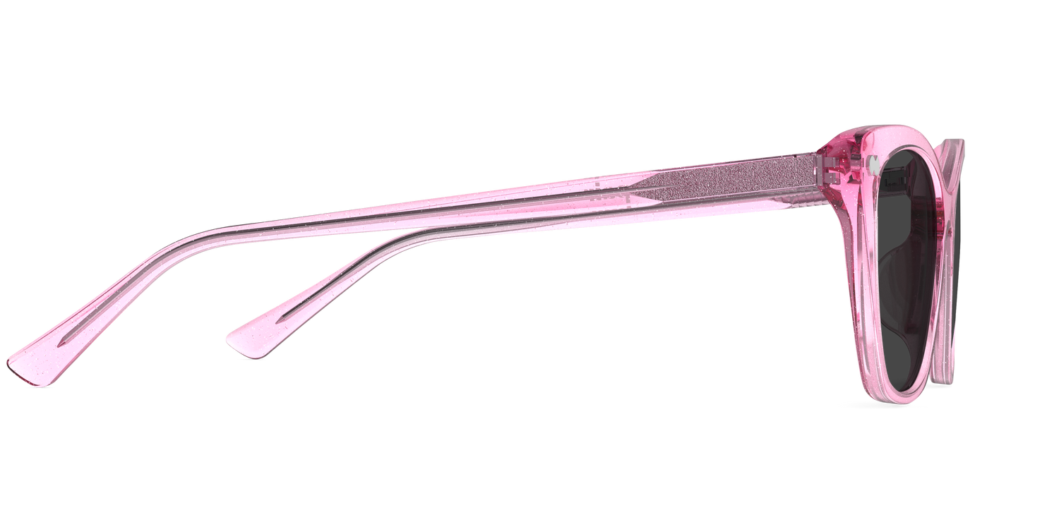The Wanda - Pink Glitter Clear Sun - Carousel5 - Pair Eyewear