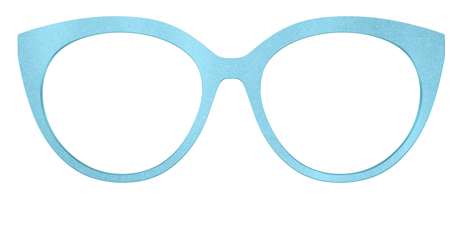 The Aqua Shimmer - Front Top Image - Pair Eyewear