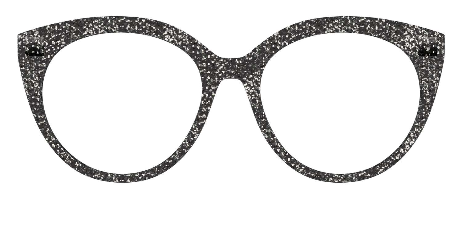 The Black Sparkle - Front Top Image - Pair Eyewear