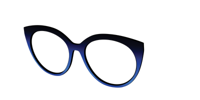 The Black to Blueberry Gradient - Angle Top Thumbnail - Pair Eyewear