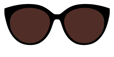 The Black with Brown Golf lens - Front Top Thumbnail - Pair Eyewear