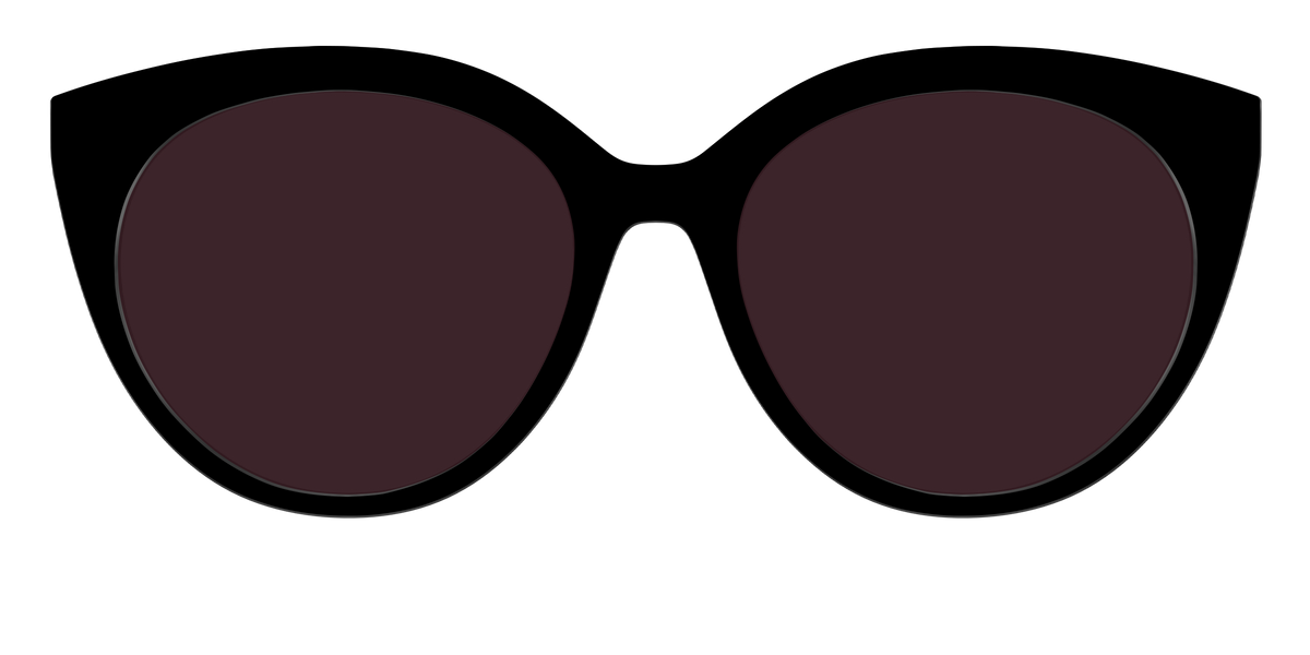 The Black with Water lens - Front Top Image - Pair Eyewear