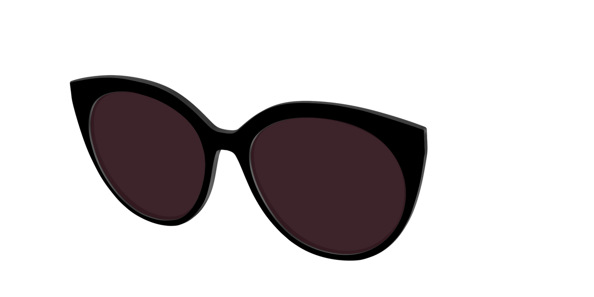 The Black with Water lens - Angle Top Image - Pair Eyewear