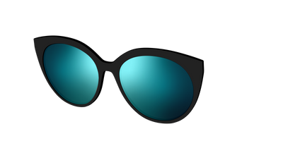The Polarized Blue Reflective Sun Top - Angle Top Thumbnail - Pair Eyewear