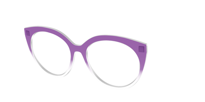 The Grape Gradient Crystal - Angle Top Thumbnail - Pair Eyewear