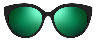 The Polarized Green Reflective Sun Top - Front Top Thumbnail - Pair Eyewear