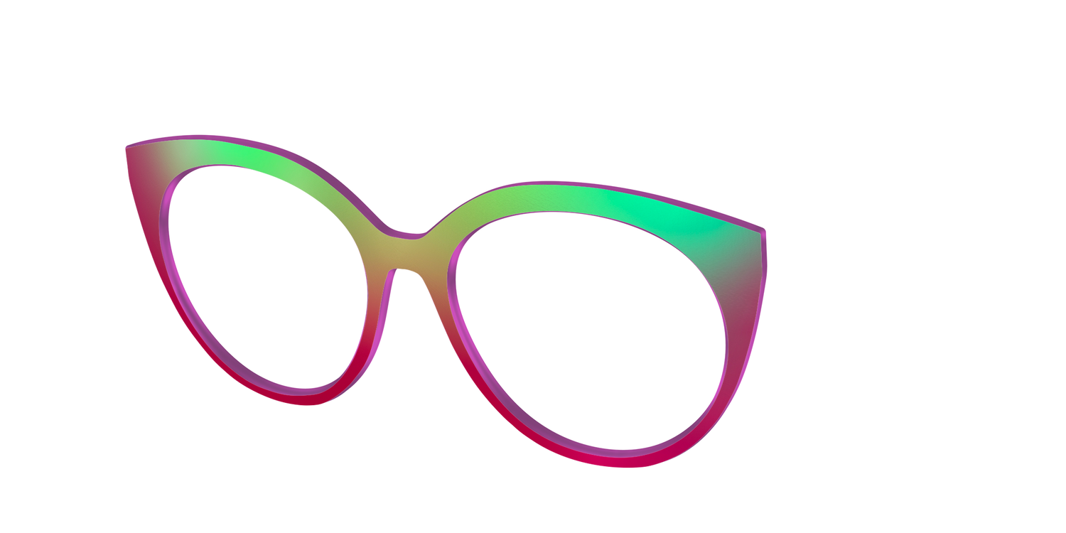 The Guava Ombre - Angle Top Image - Pair Eyewear