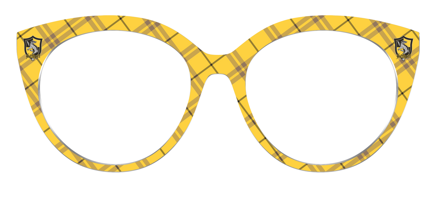 The Hufflepuff™ Plaid - Front Top Image - Pair Eyewear