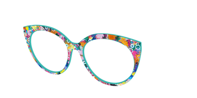 The Imaginative Tortoise with Bubble Glitter - Angle Top Thumbnail - Pair Eyewear