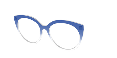 The Indigo Gradient Crystal - Angle Top Thumbnail - Pair Eyewear