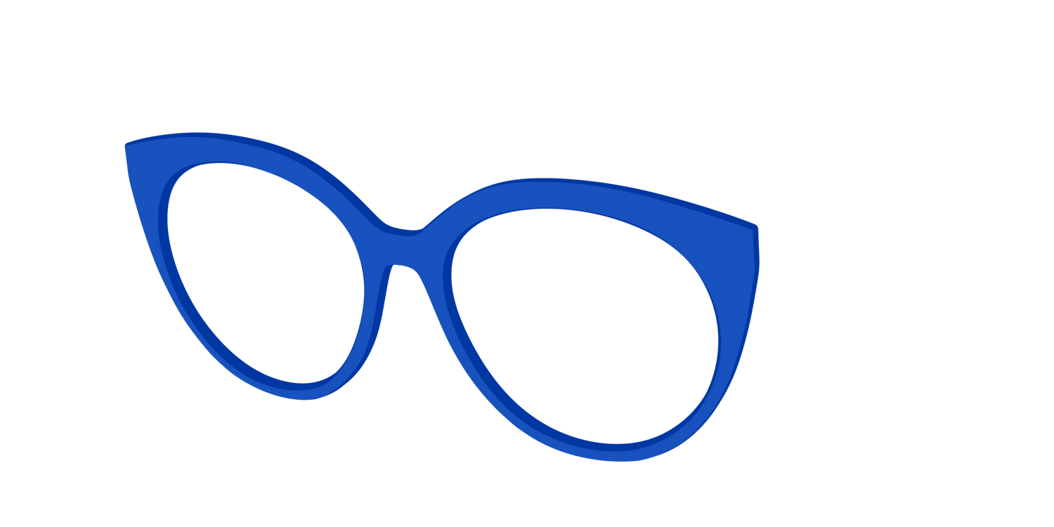 The Indigo - Angle Top Image - Pair Eyewear