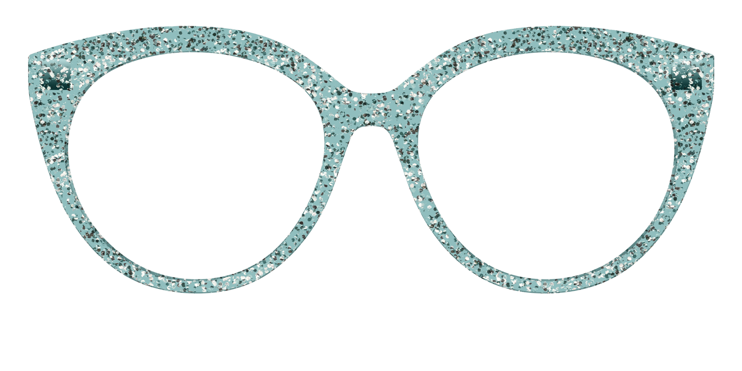 The Mint Sparkle - Front Top Image - Pair Eyewear