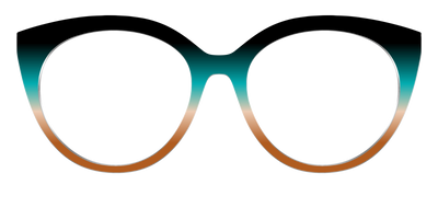The Onyx to Rust Gradient - Front Top Thumbnail - Pair Eyewear
