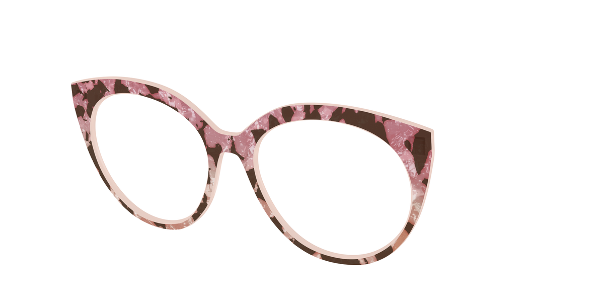 The Pale Peach Pearl Tortoise - Angle Top Image - Pair Eyewear