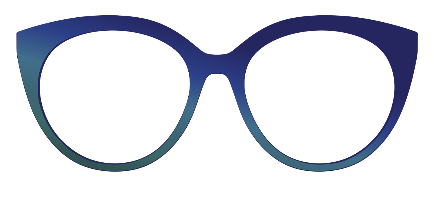 The Peacock Ombre - Front Top Image - Pair Eyewear