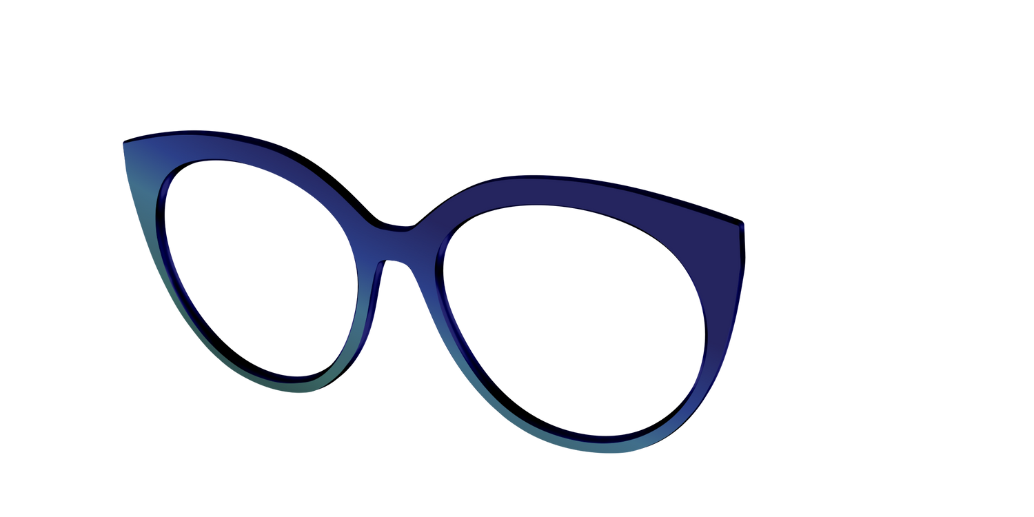 The Peacock Ombre - Angle Top Image - Pair Eyewear