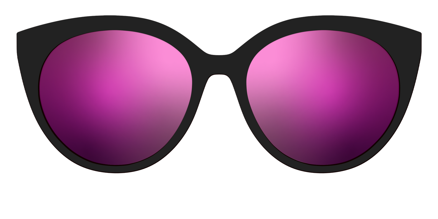 The Polarized Pink Reflective Sun Top - Front Top Image - Pair Eyewear
