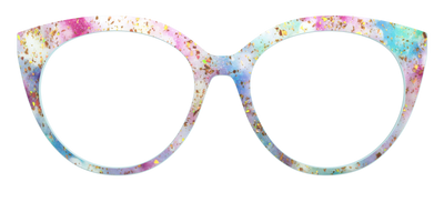 The Pixie Bokeh with Gold Flakes - Front Top Thumbnail - Pair Eyewear