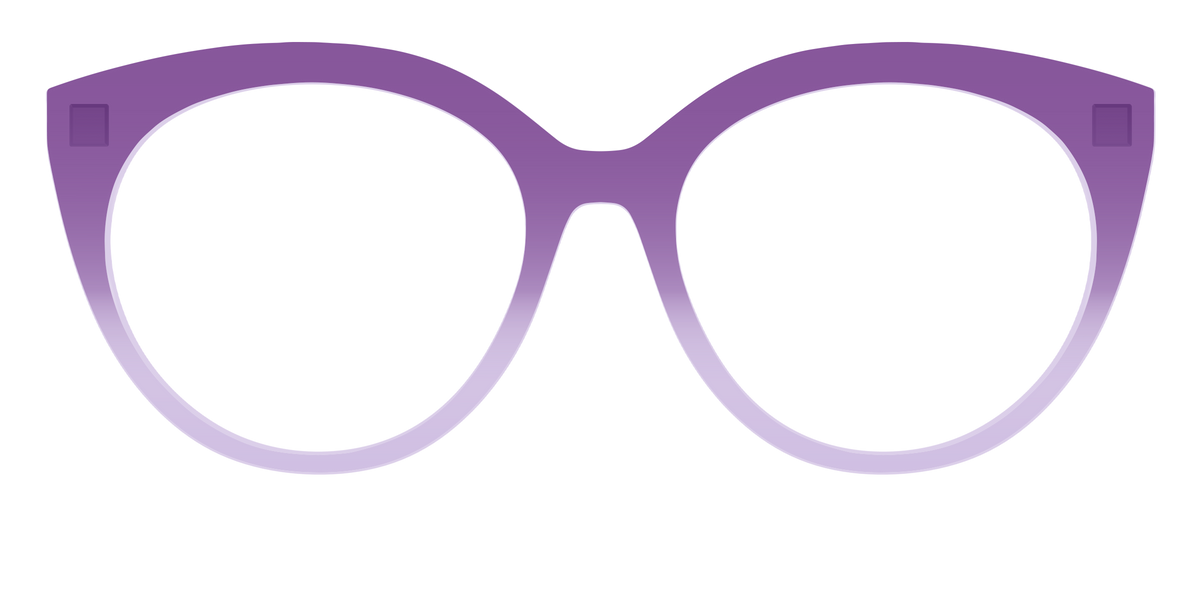 The Plum to Lilac Gradient Crystal - Front Top Image - Pair Eyewear