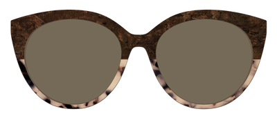 The Polarized Dark Oak Tortoise Split Sun Top - Front Top Thumbnail - Pair Eyewear