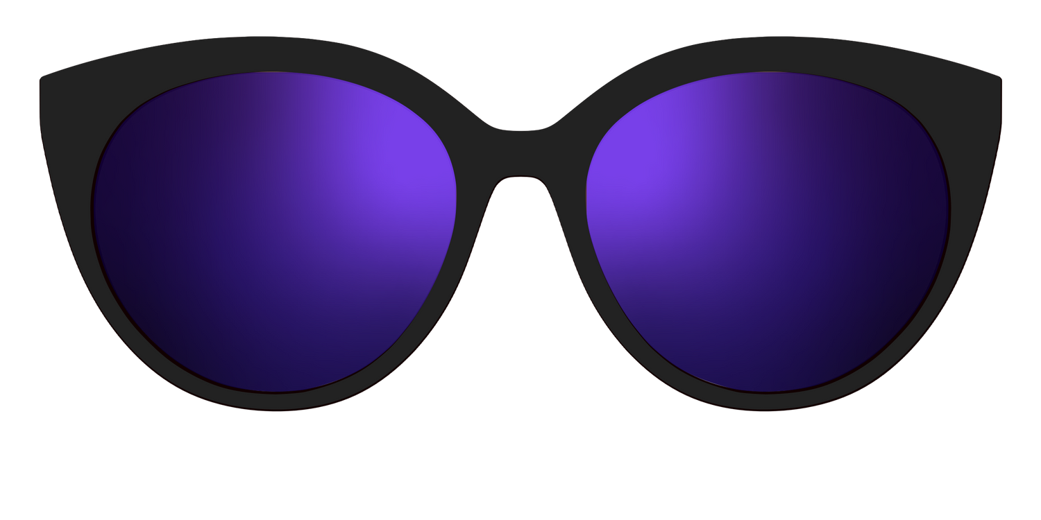 The Polarized Purple Reflective Sun Top - Front Top Image - Pair Eyewear