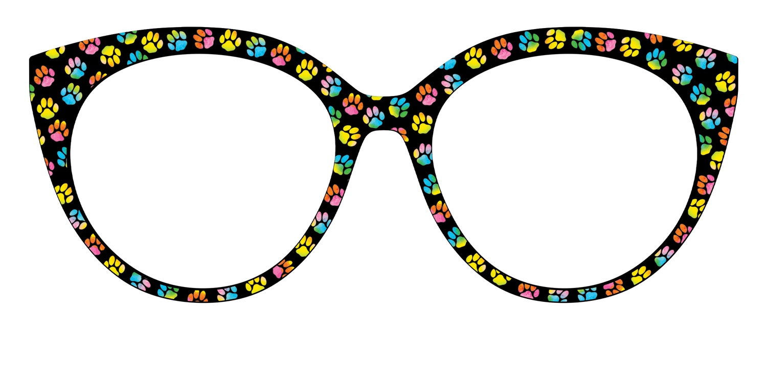 The Rainbow Paw Print - Front Top Image - Pair Eyewear