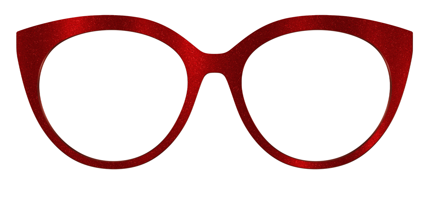 The Red Shimmer - Front Top Image - Pair Eyewear