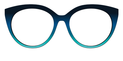 The Royal Blue to Seafoam Gradient - Front Top Thumbnail - Pair Eyewear