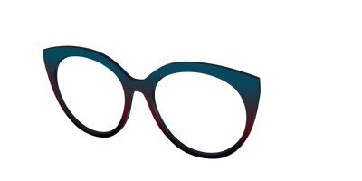 The Teal to Espresso Gradient - Angle Top Thumbnail - Pair Eyewear